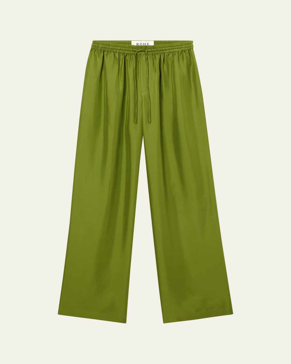 Relaxed Silk Trousers